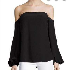 New Theory Laureema Silk Shirt Size 0